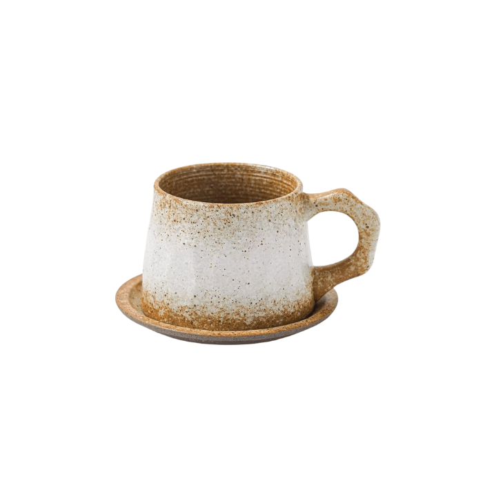 10 oz Vintage Handmade Ceramic Cappuccino Cup