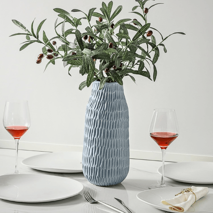 12.6" Modern Handmade Ceramic Vase