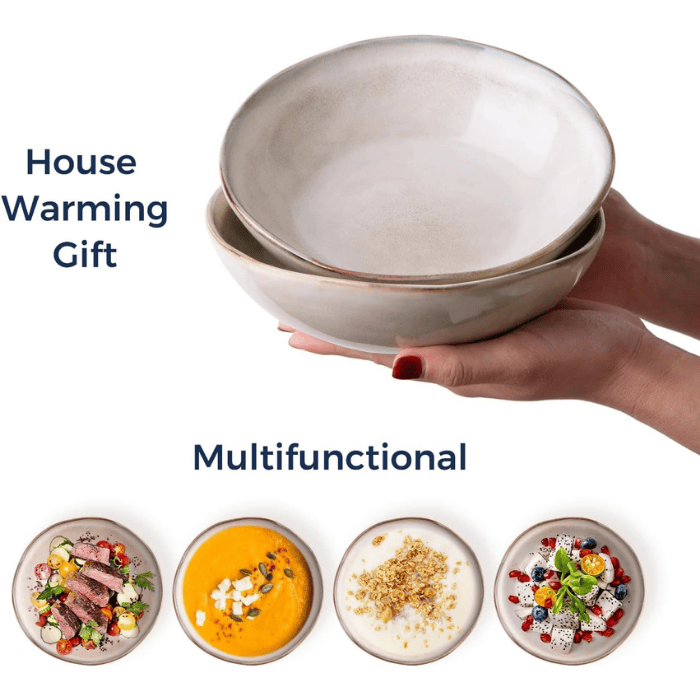 Ceramic Cereal Bowls Set of 6